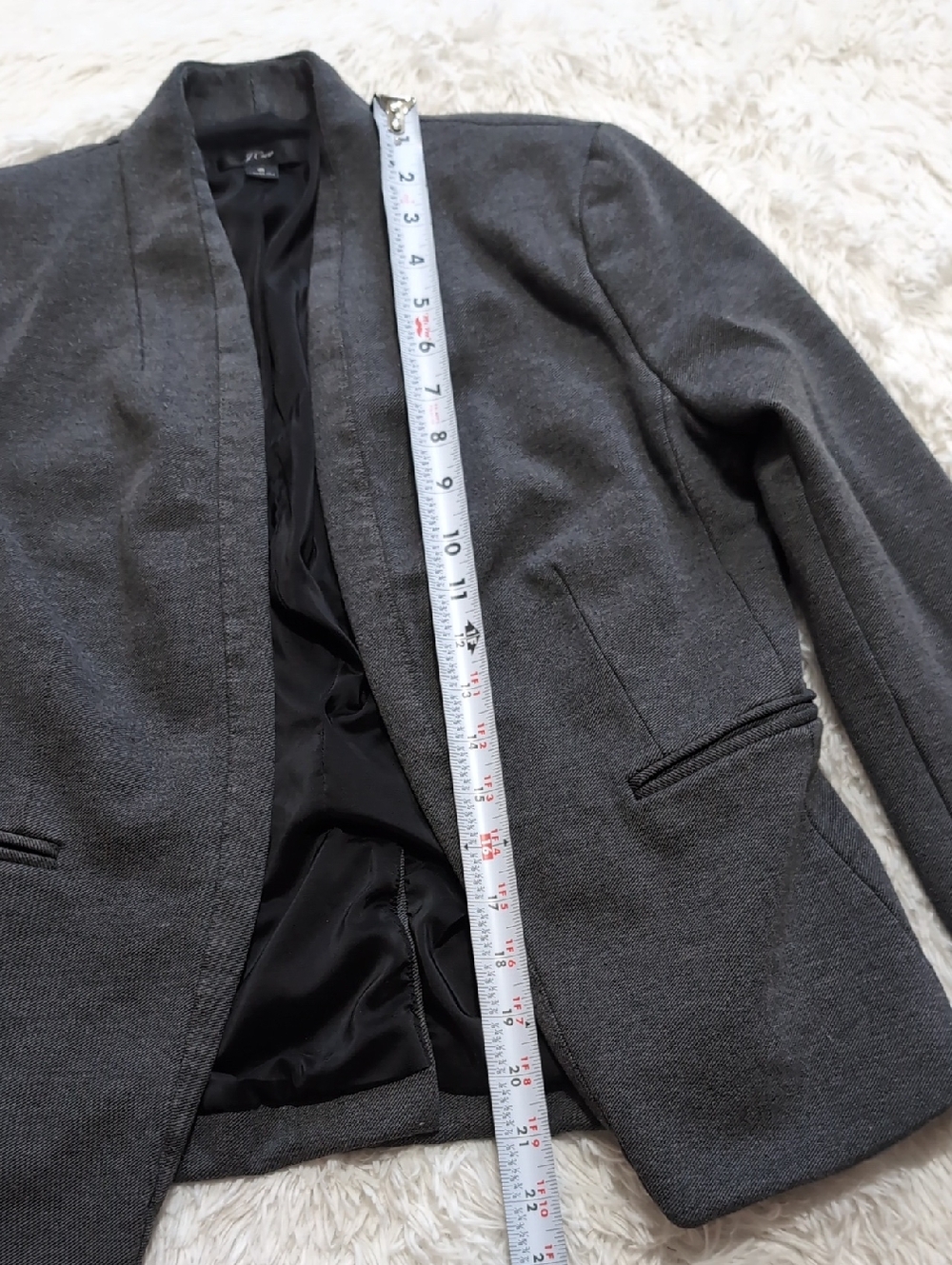 J. Crew Grey Going-Out Stretch Twill Blazer Size 6 - Picture 15 of 15